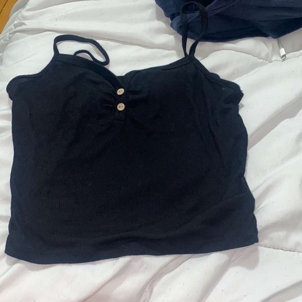 Black crop top